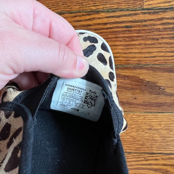 Keds Kate Spade Double Decker Leopard-print Calf Hair Sneakers, Size 6 - Picture 6 of 12